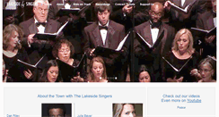 Desktop Screenshot of lakesidesingers.com