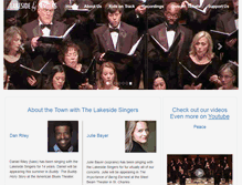 Tablet Screenshot of lakesidesingers.com